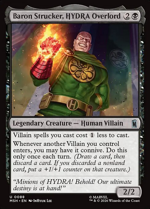 Baron Strucker, HYDRA Overlord (msh-88)