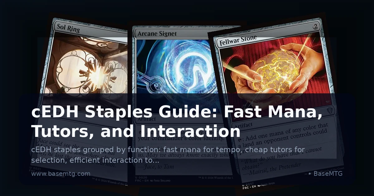Preview: cEDH Staples Guide: Fast Mana, Tutors, and Interaction (Guides)