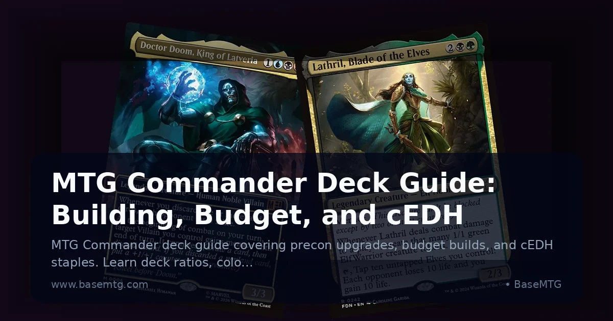 Preview: MTG Commander Deck Guide: Building, Budget, and cEDH (Guides)
