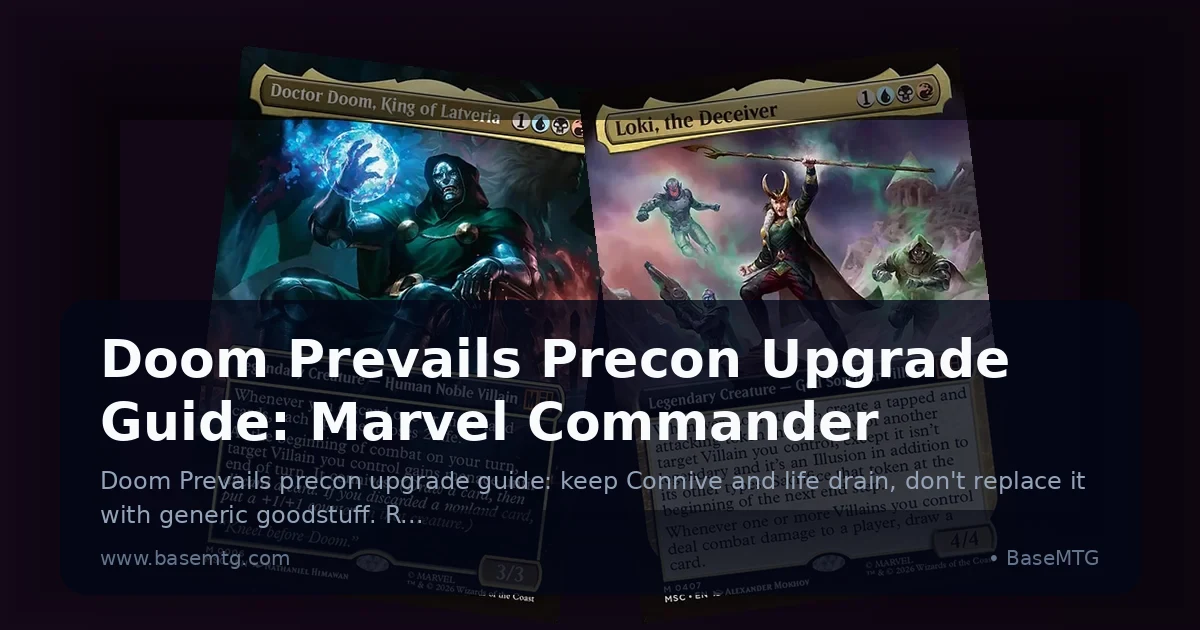 Preview: Doom Prevails Precon Upgrade Guide: Marvel Commander (Guides)