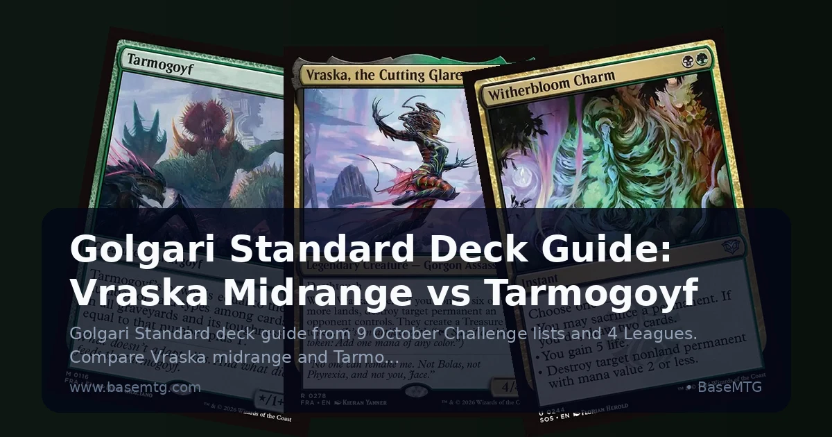 Golgari Standard Deck Guide: Vraska Midrange vs Tarmogoyf