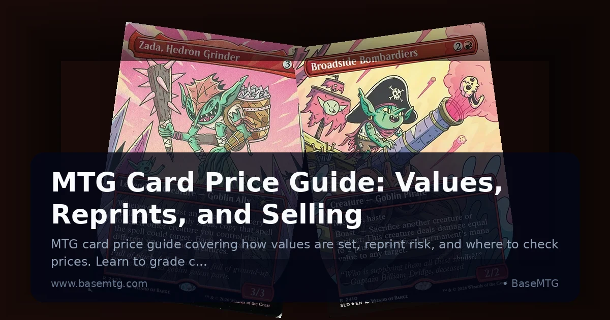 Preview: MTG Card Price Guide: Values, Reprints, and Selling (Guides)