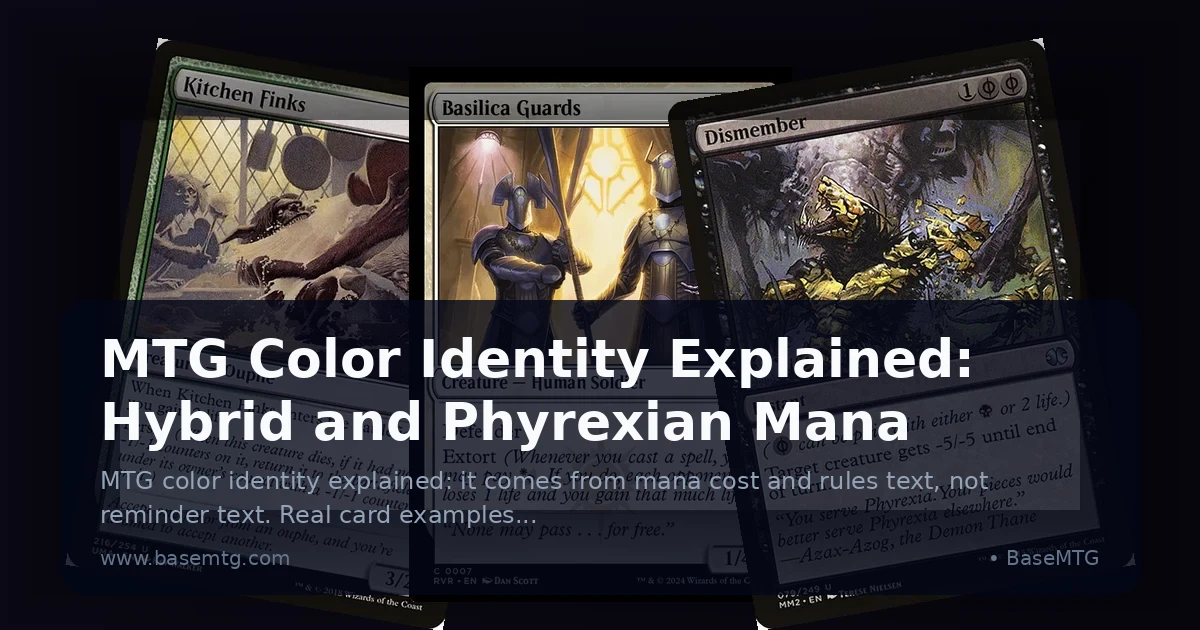 Preview: MTG Color Identity Explained: Hybrid and Phyrexian Mana (Guides)