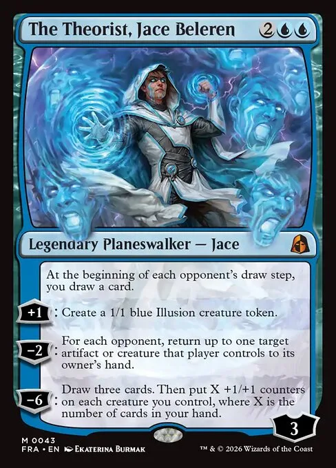 The Theorist, Jace Beleren card from Reality Fracture, a Standard-legal 2026 set