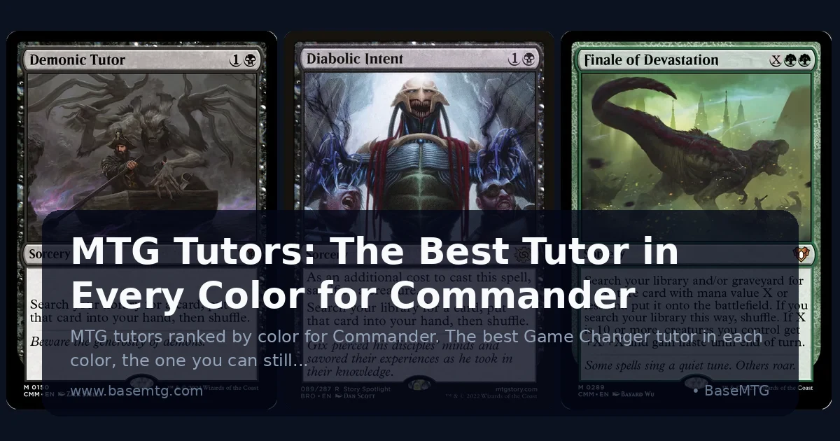 MTG Tutors: The Best Tutor in Every Color for Commander