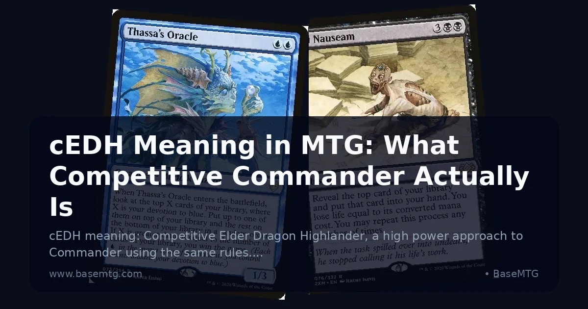 cEDH Meaning in MTG: What Competitive Commander Actually Is